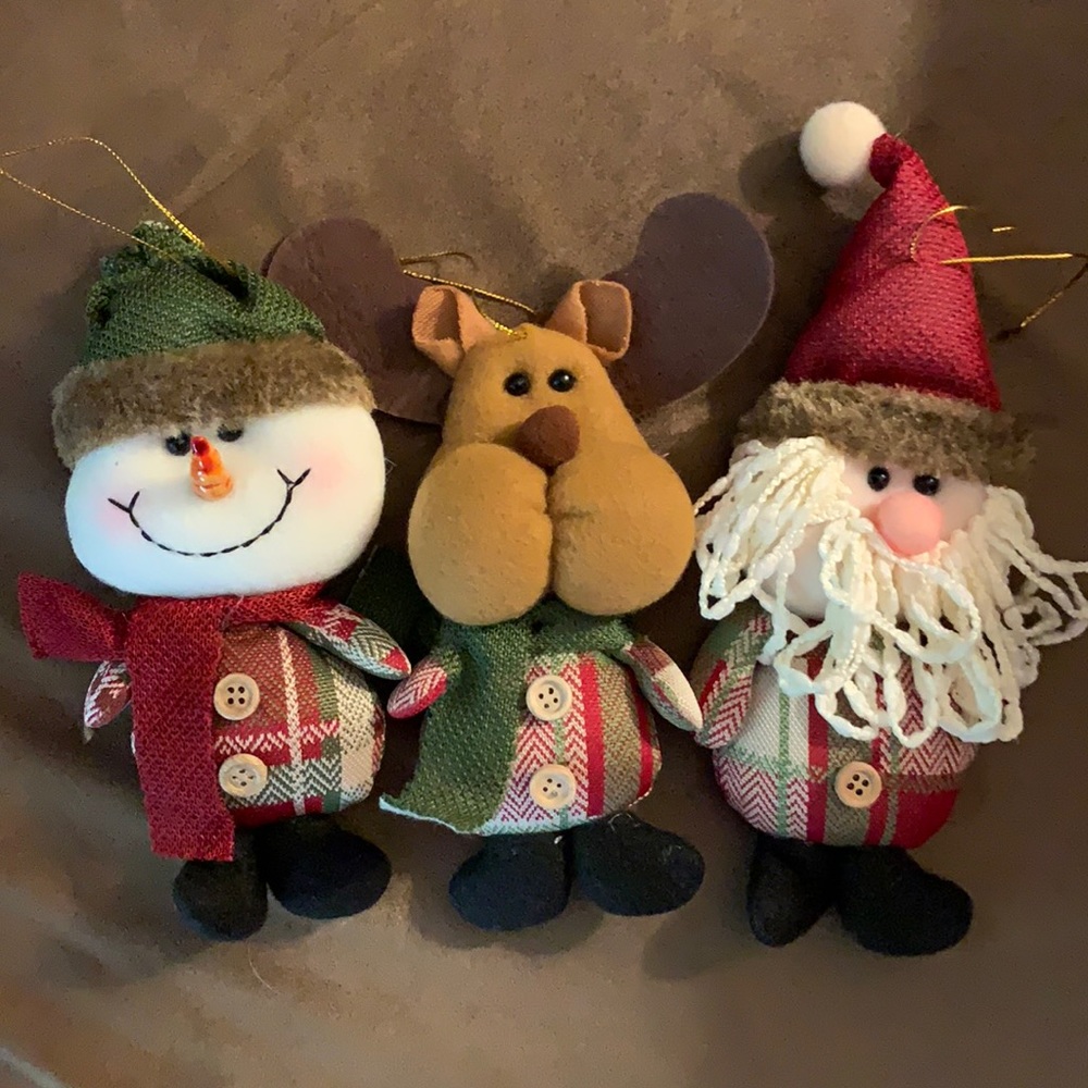 Holiday plush ornaments 24 count